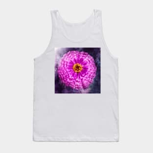 Zinnia Flower In Bloom Tank Top